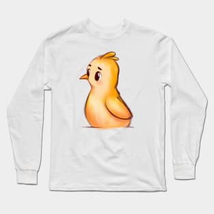 Cute Chicken Drawing Long Sleeve T-Shirt